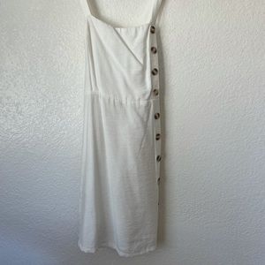 Side button up mini dress